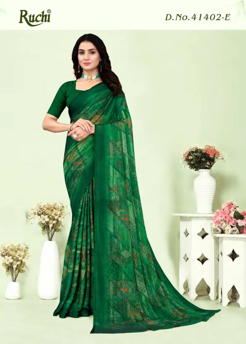 Kajal Chiffon Vol 1 By Ruchi Daily Wear Saree Wholesale Shop In Surat
